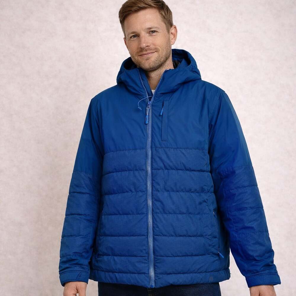 Wind River Outfitters Hyper-Dri T-Max Insulated Jacket – Blue Hooded Men’s Mediu